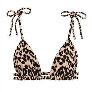 Montce Swim Leopard Print bikini top